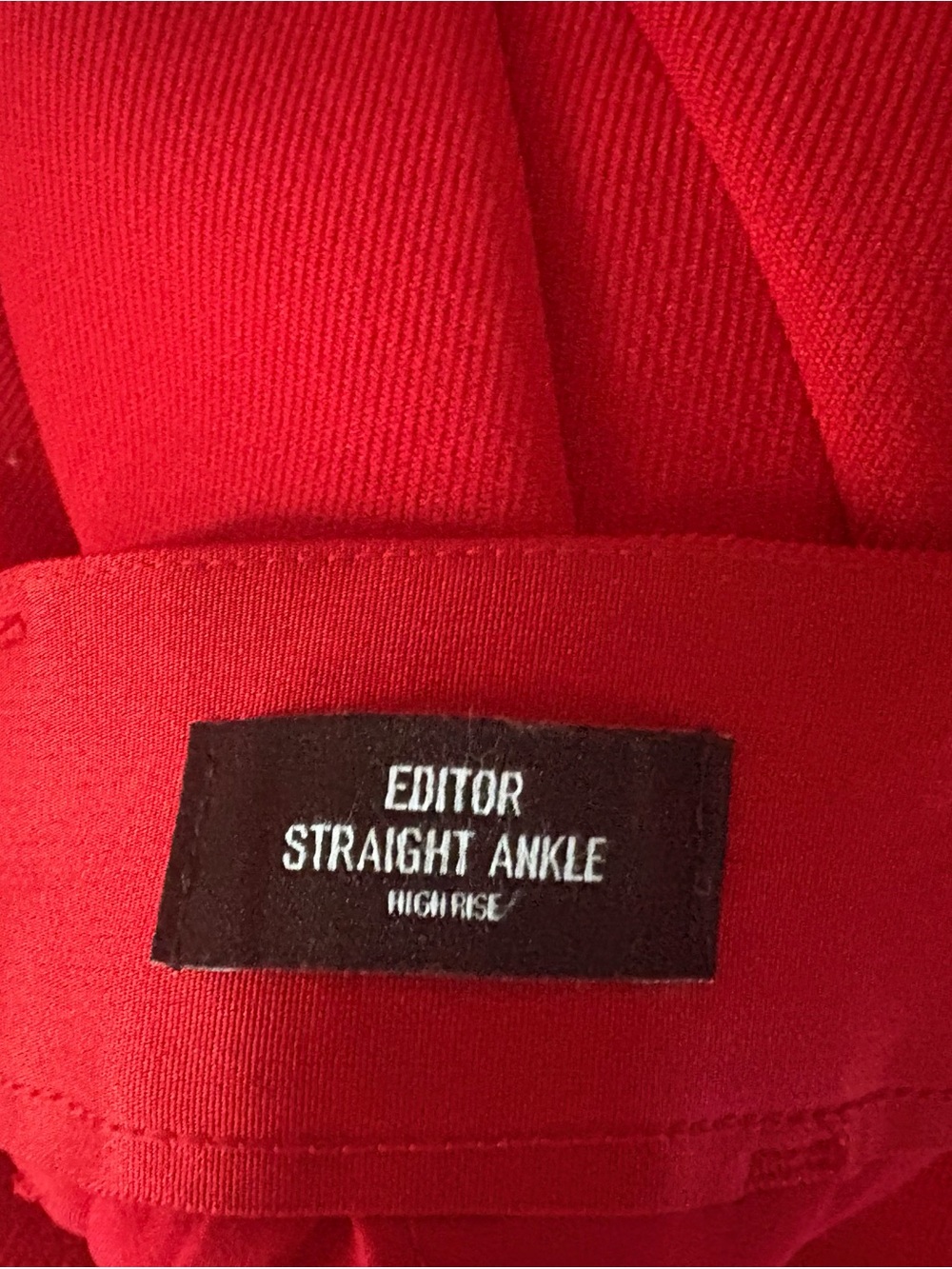Express Red Editor Straight Ankle Pants - Picture 7 of 11